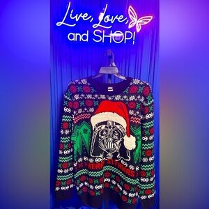 Star Wars: Dark Vader Ugly Christmas Sweater. Authentic, NWT